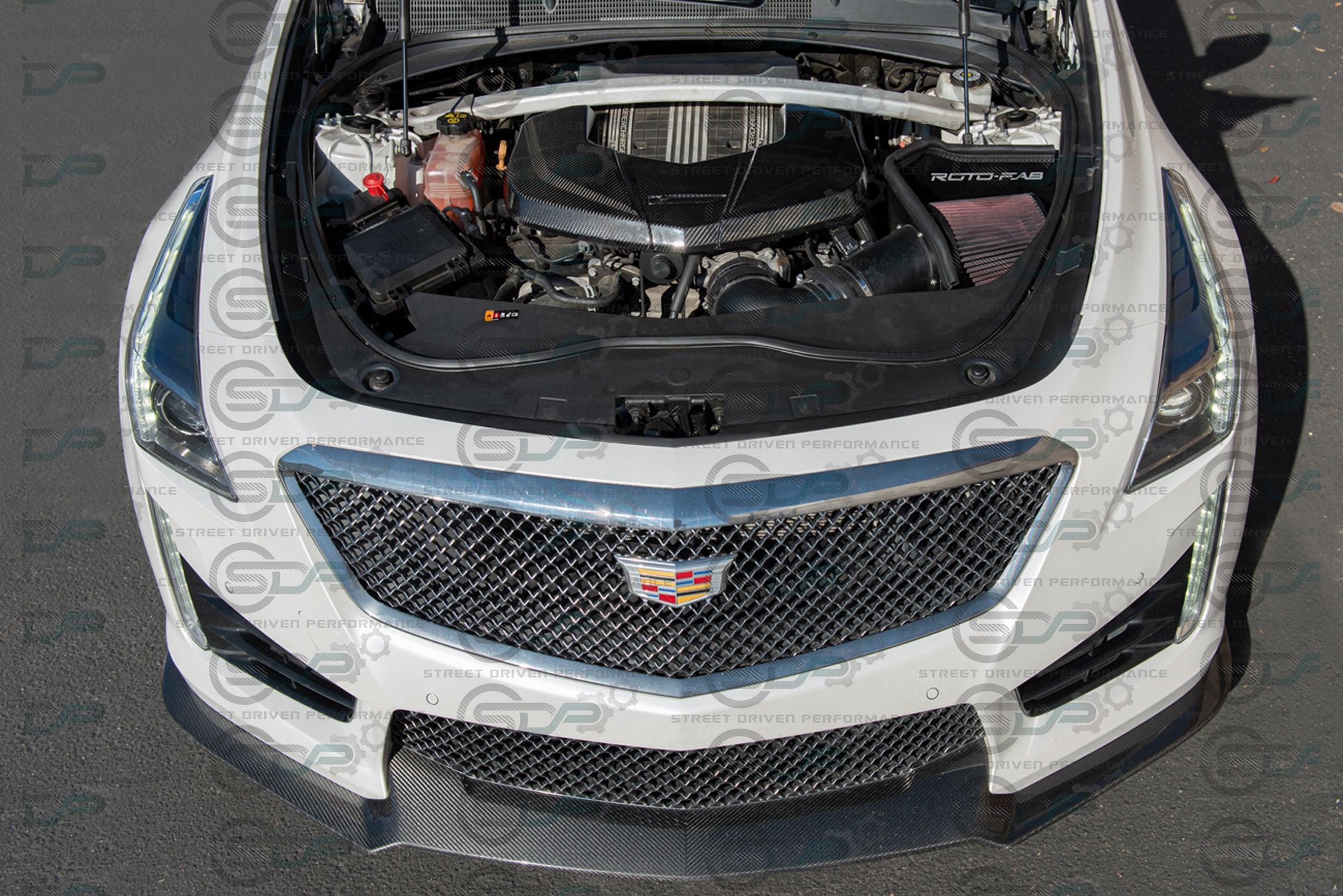 CTS-V V3 - Carbon Fiber Engine Cover for Chevrolet LTx LT4 Supercharged engines